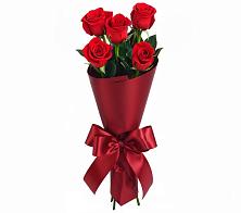 Букет 5 Красных роз Эдлесс Лав в Курильске