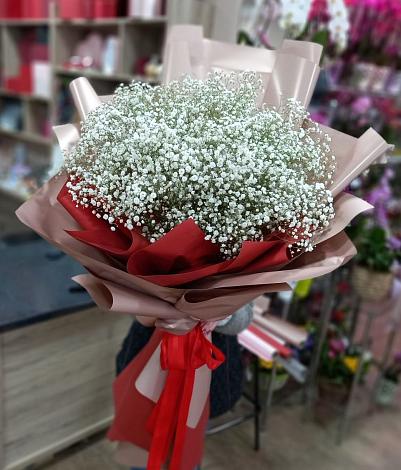 Букет цветов из: Гипсофила в Курильске
