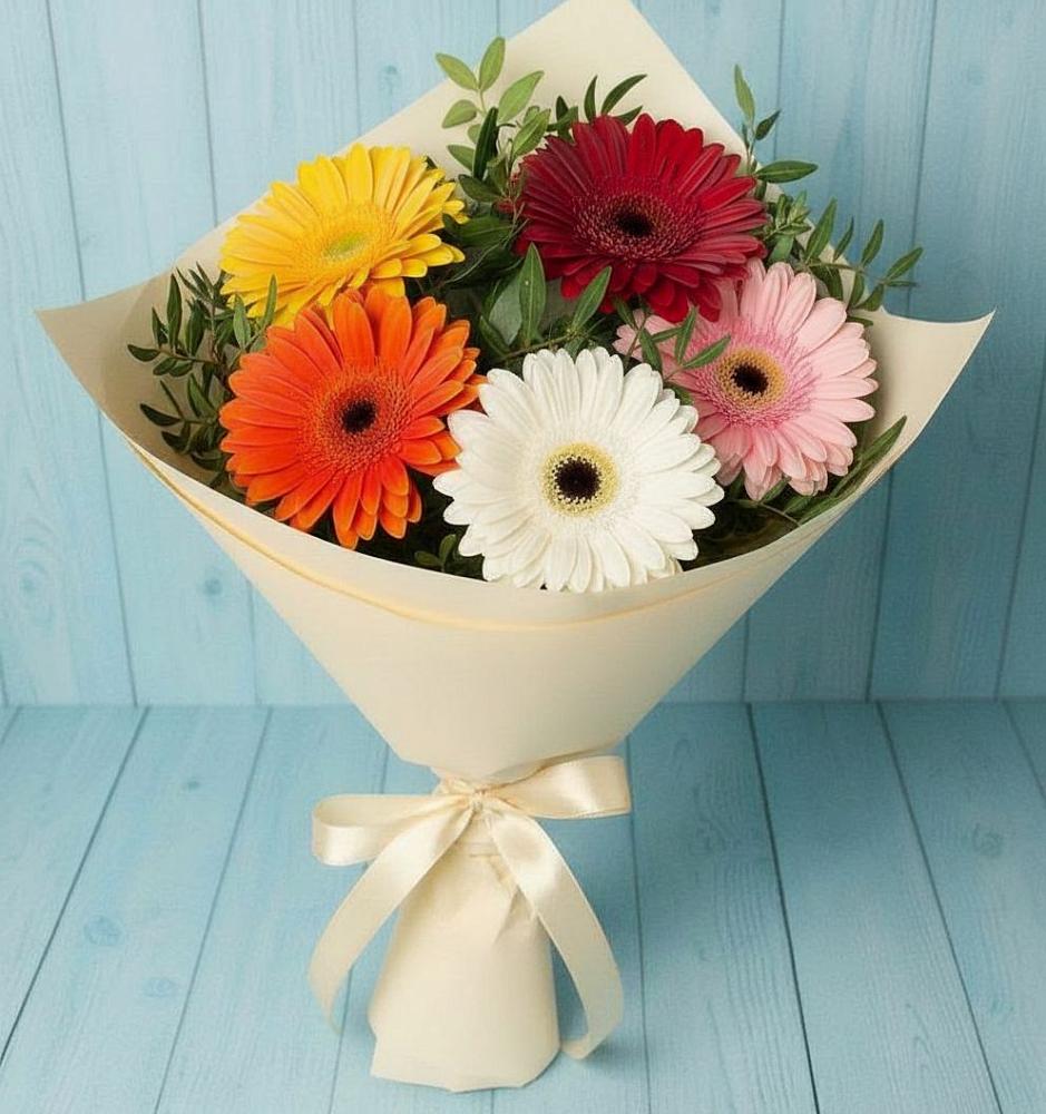 Букет цветов из: Герберы в Курильске