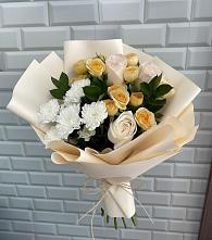 Букет цветов из:  Розы и Хризантемы #REPLACE_PRED# Курильске