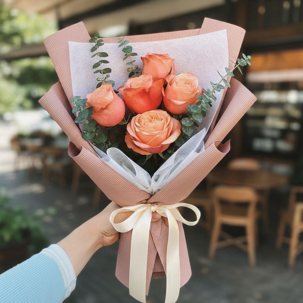 Букет цветов из: Розы в Курильске