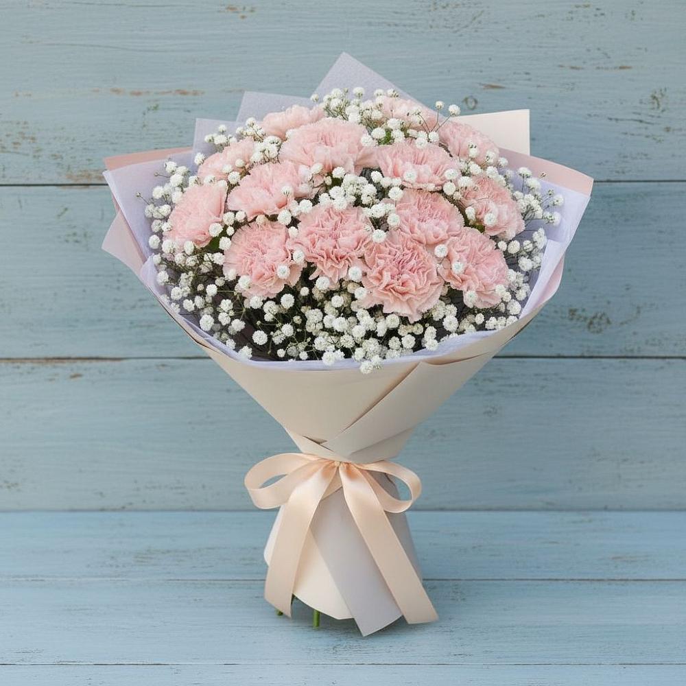 Букет цветов из: Гвоздики в Курильске