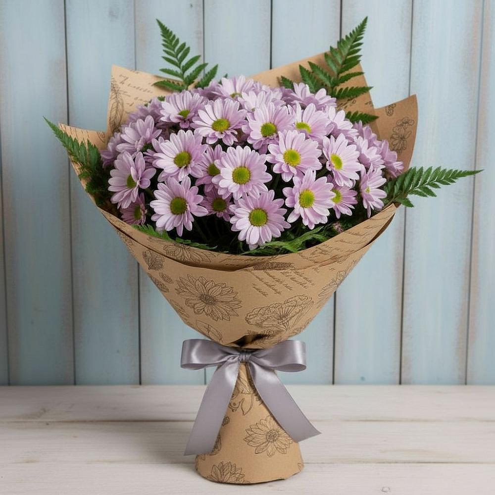 Букет цветов из: Хризантемы в Курильске