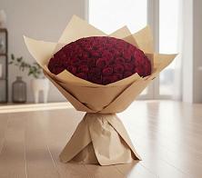 Букет 101 Красная роза в Курильске
