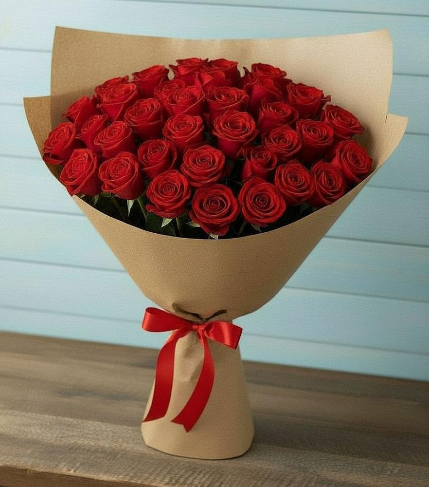 Букет Красные розы Милано в Курильске
