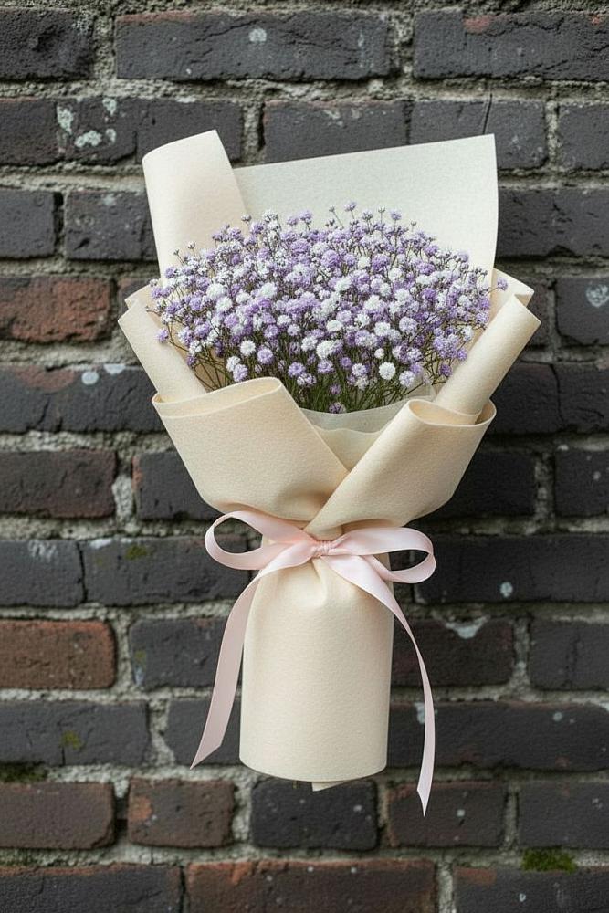 Букет цветов из: Гипсофила в Курильске