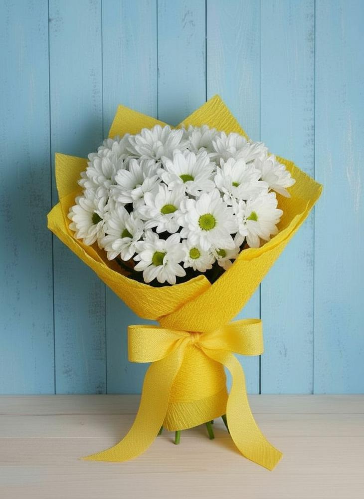 Букет цветов из: Хризантемы в Курильске