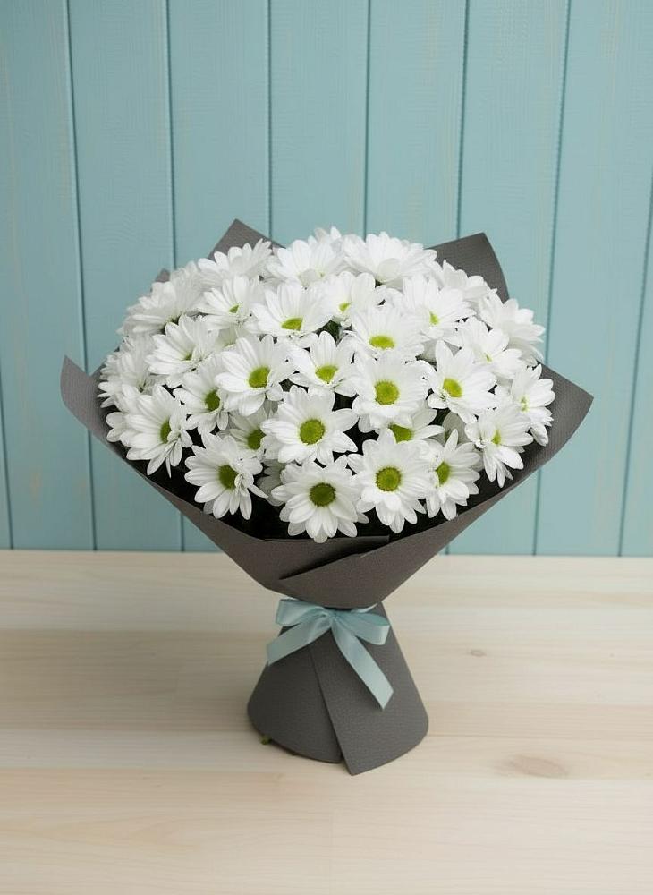 Букет цветов из: Хризантемы в Курильске