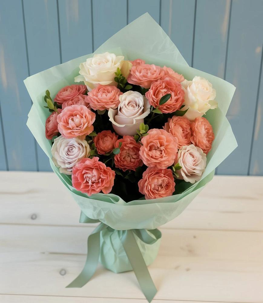 Букет цветов из: Розы в Курильске