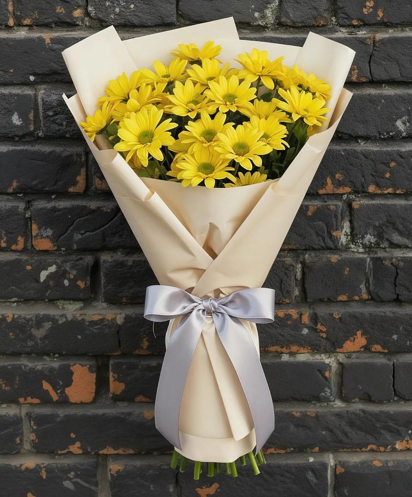Букет цветов из: Хризантемы в Курильске